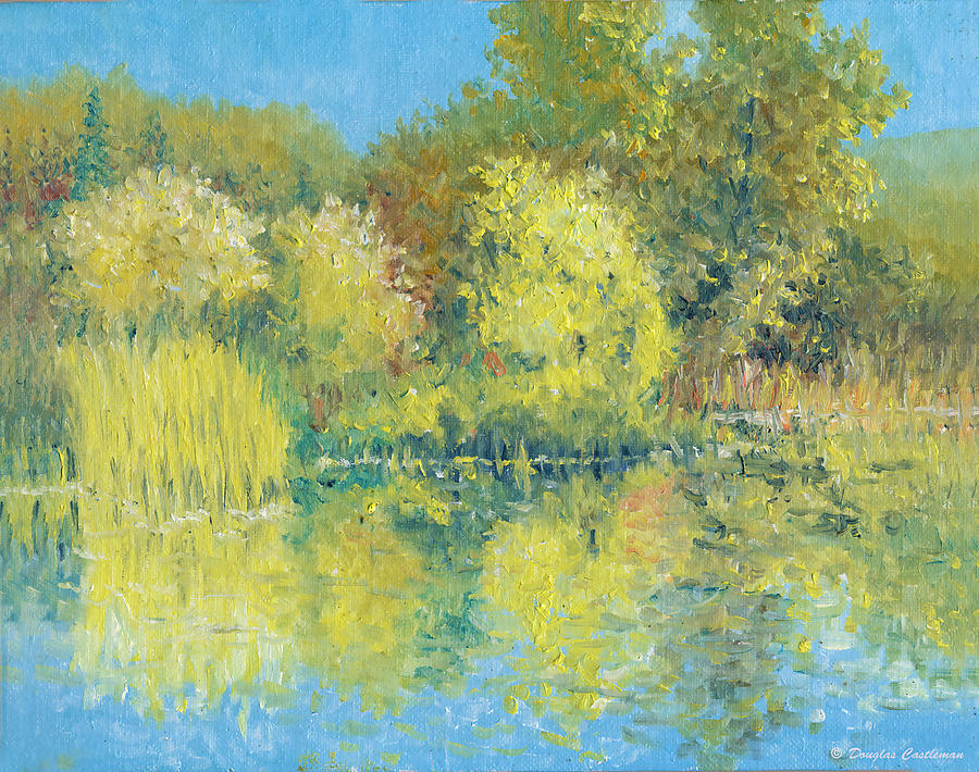 Autumn Pond Painting by Douglas Castleman