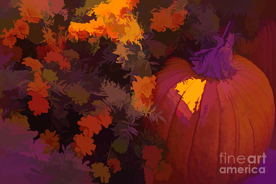 Autumn Pumpkin Photograph by Diana Mary Sharpton