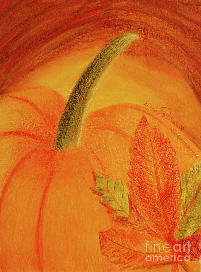 Autumn Pumpkin Painting by Dorothy Lee