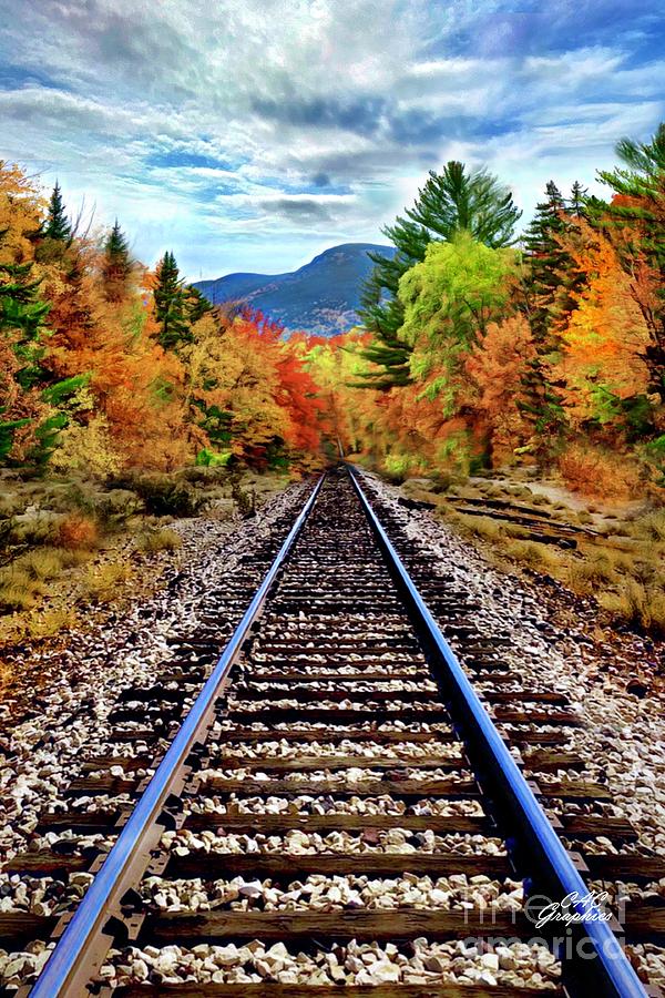 Autumn Rails Digital Art by CAC Graphics