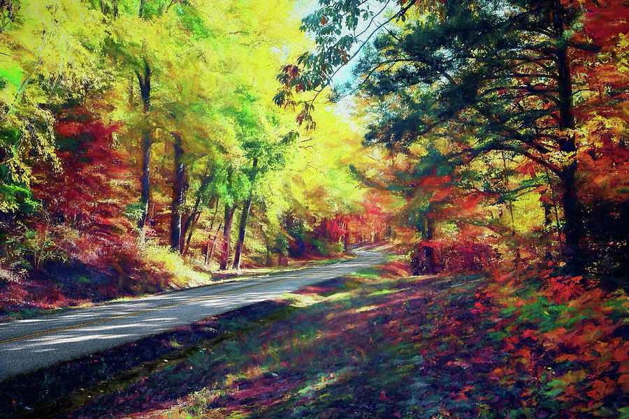 Autumn Rainbow AP Painting by Dan Carmichael