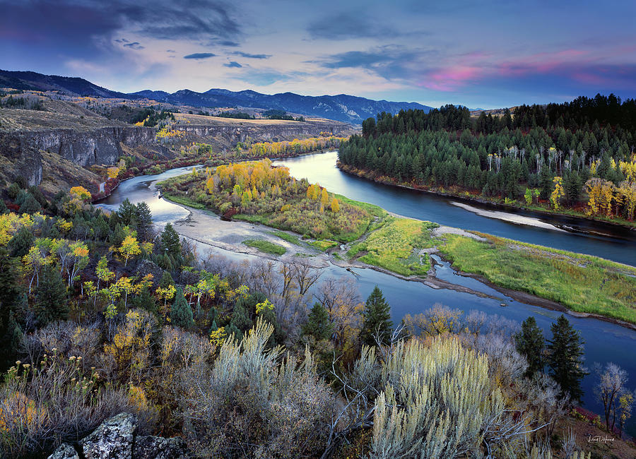 Autumn River Photograph by Leland D Howard