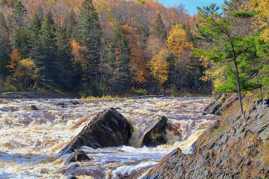 Autumn River Rapids Photograph by Susan Rydberg