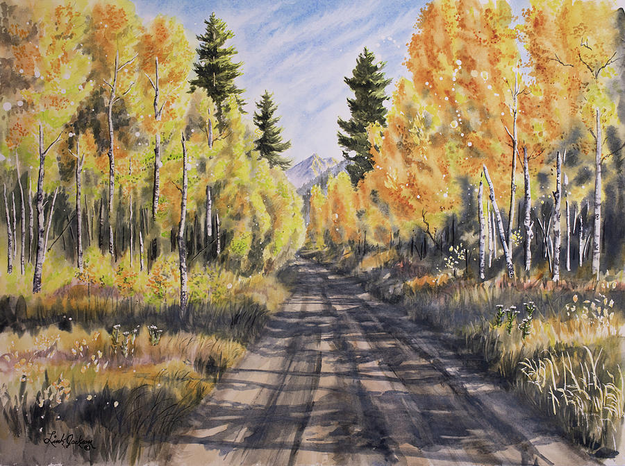 Autumn Road Painting by Link Jackson