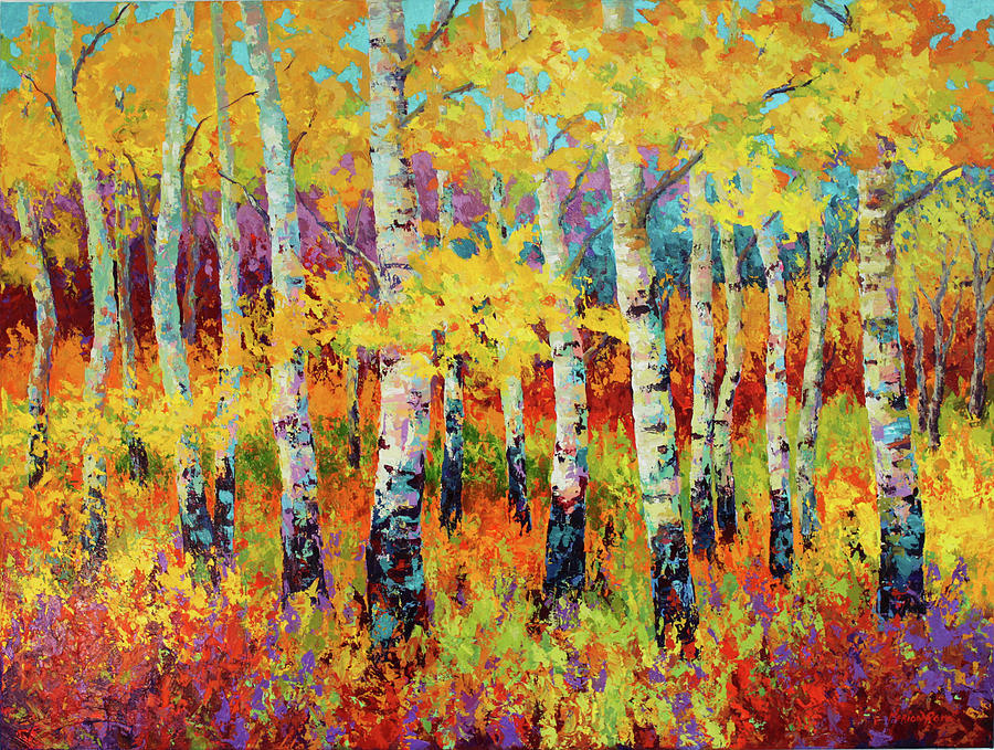 Autumn Rythmn Painting by Marion Rose - Fine Art America