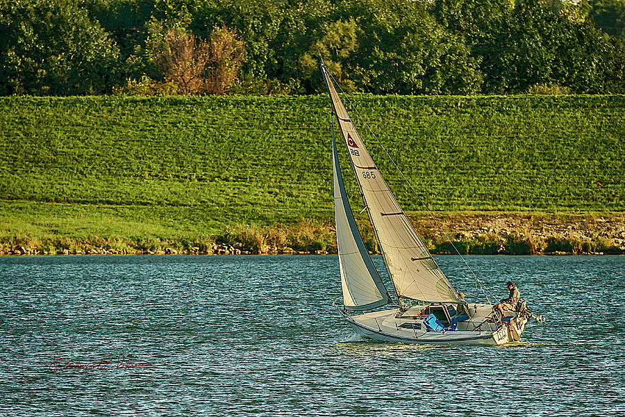 Autumn Sailing Photograph by Ed Peterson