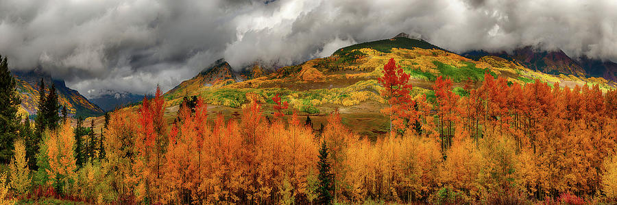 Autumn Scene at Crested Butte Colorado by OLena Art - Lena Owens Autumn Scene at Crested Butte Colorado by OLena Art - Lena Owens