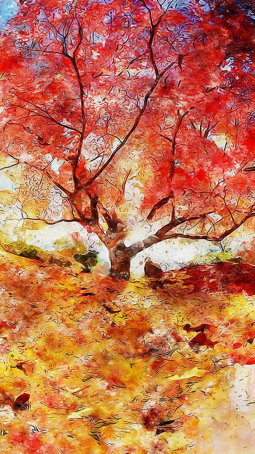 Autumn Shine Painting by AM FineArtPrints