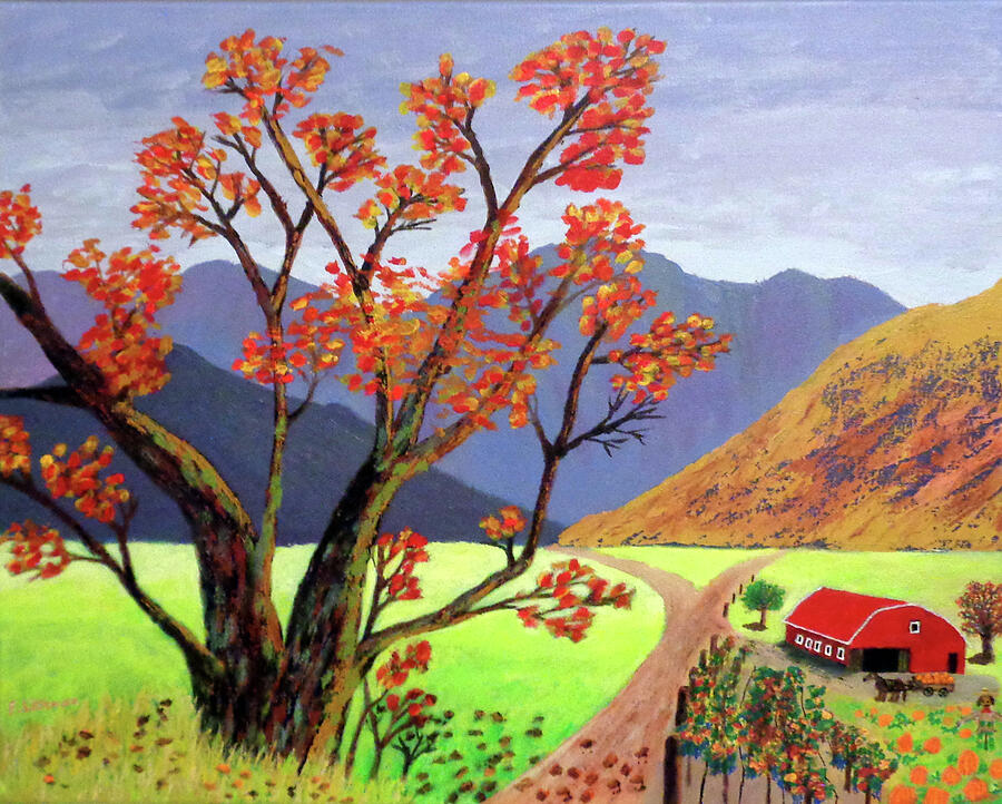 Autumn Splendor Painting by Frank Littman