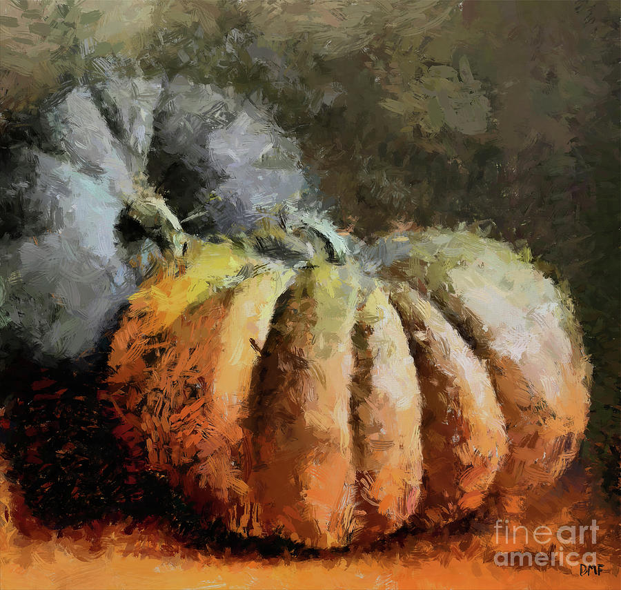 Pumpkin Painting - Autumn Still Life by Dragica Micki Fortuna