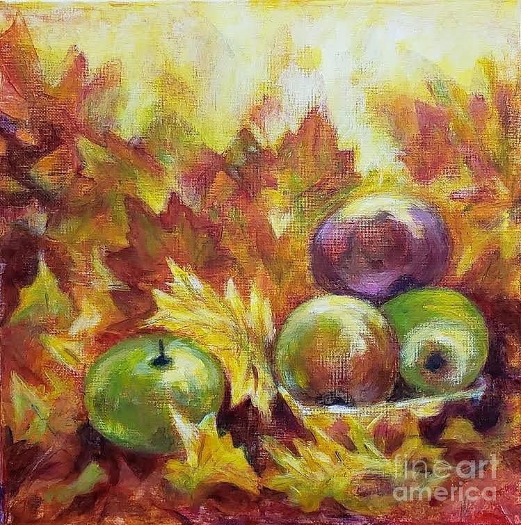 Autumn still life Painting by Olga Malamud-Pavlovich