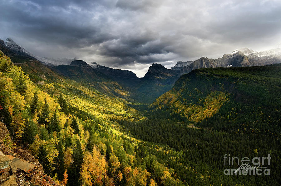 Glacier National Park Photograph - Autumn Storm by Bon and Jim Fillpot