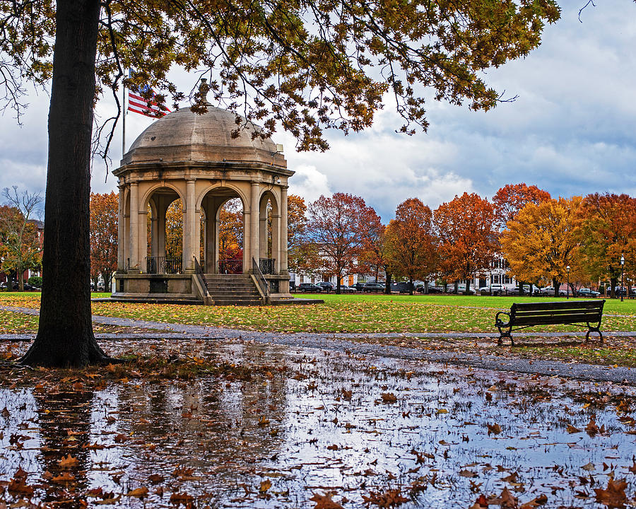 Autumn Storm on the Salem Commons Salem MA Photograph by Toby McGuire