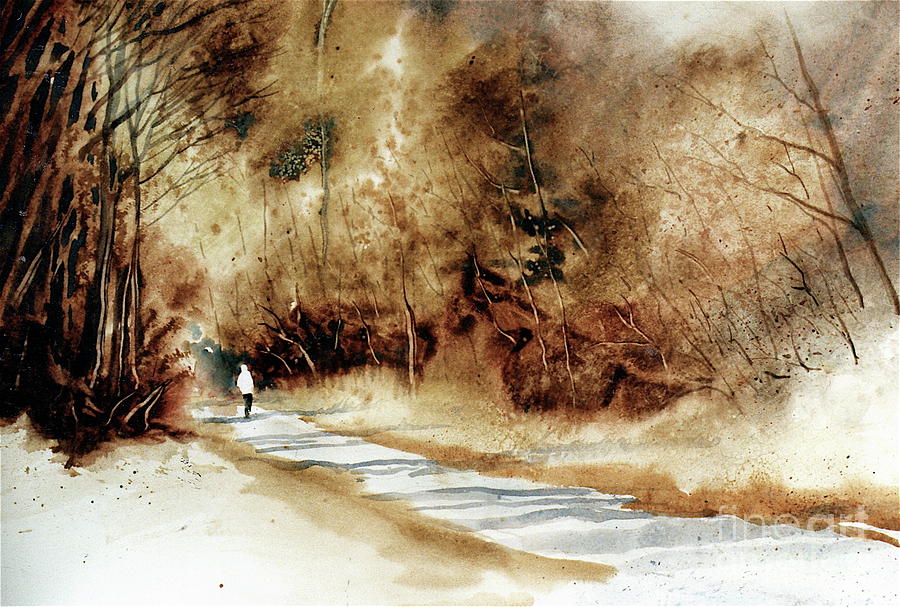Autumn Stroll Painting by Karol Wyckoff