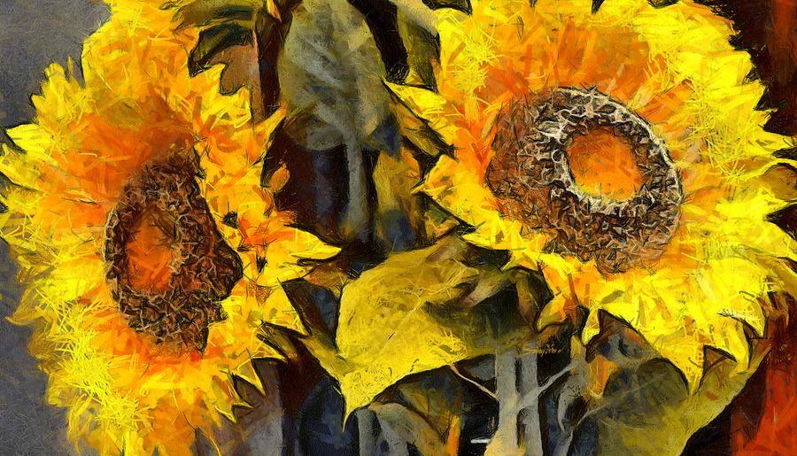 Autumn Sunflowers Photograph by Floyd Snyder