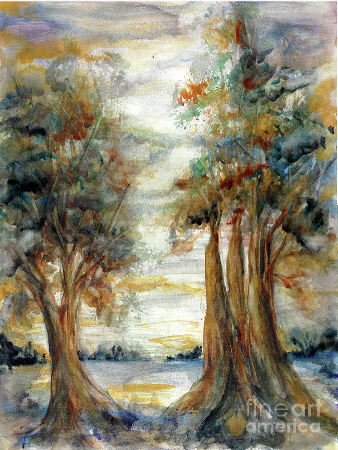  Autumn Swamp Painting by Francelle Theriot