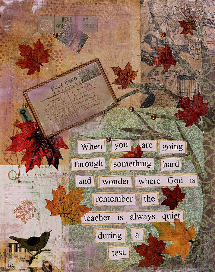Typography Mixed Media - Autumn Test by Let Your Art Soar