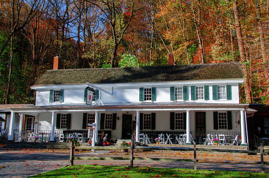 Autumn - Valley Green Inn - Philadelphia Pennsylvania Photograph by Bill Cannon