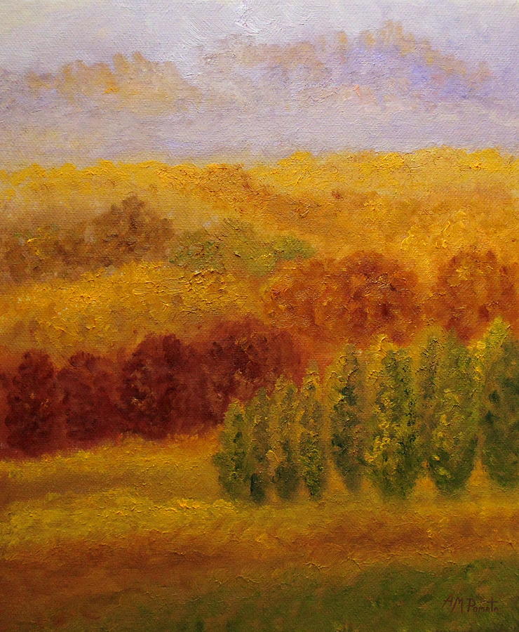 Autumn Vibe Painting by Angeles M Pomata