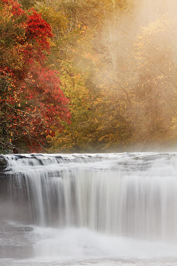 Adam Jones Photograph - Autumn View Of Hooker Falls On Little by Adam Jones