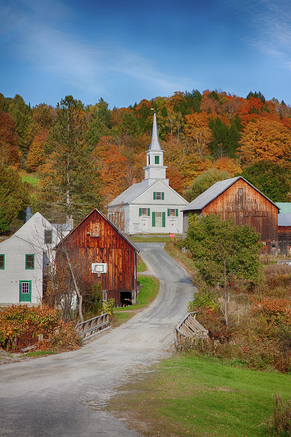 Autumn View Of Vermonts Waits River Photograph