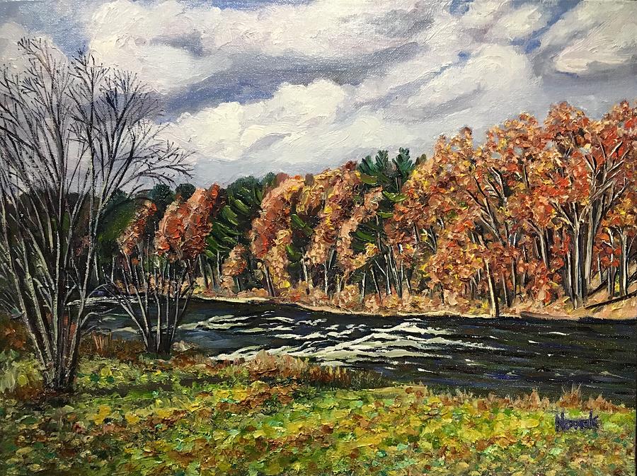 Autumn View, Westfield River Painting by Richard Nowak