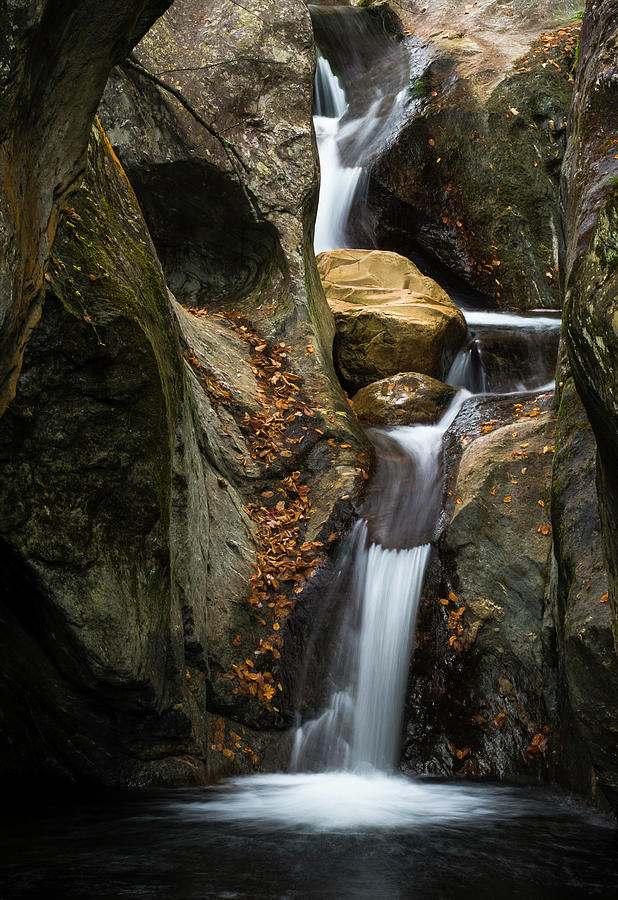 Color Photograph - Autumn Waterfall by Brenda Petrella Photography Llc Color Photograph - Autumn Waterfall by Brenda Petrella Photography Llc
