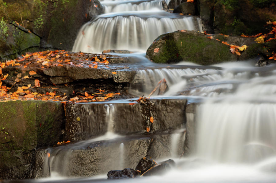 Autumn Waterfall Photograph by Scott Lyons