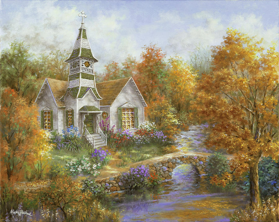 Fall Painting - Autumn Worship by Nicky Boehme