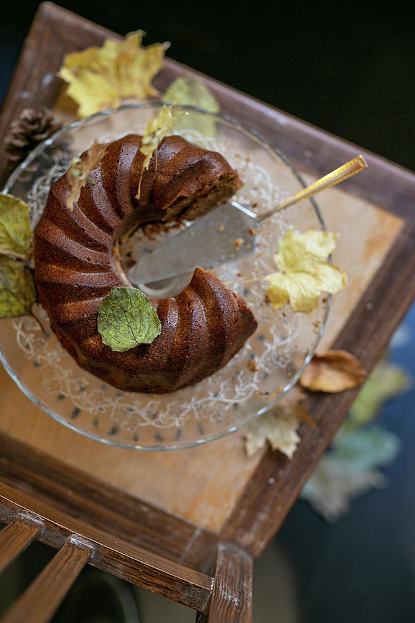 Autumn Wreath Cake Photograph by Syl Loves