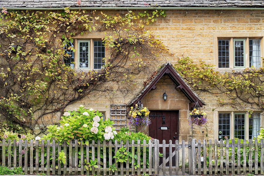 Autumnal Cottage Bourton on the Water Photograph by Tim Gainey