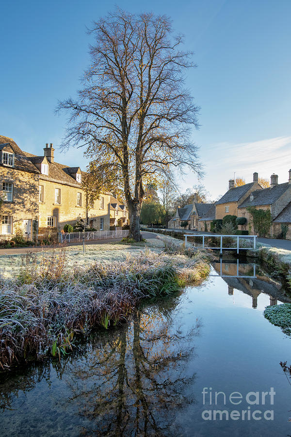 Autumnal Morning Frost in Lower Slaughter Photograph by Tim Gainey