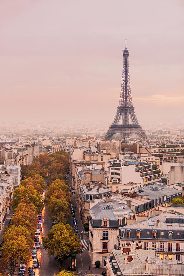 Autumnal Paris and the Eiffel Tower. Photograph by Maggie Mccall
