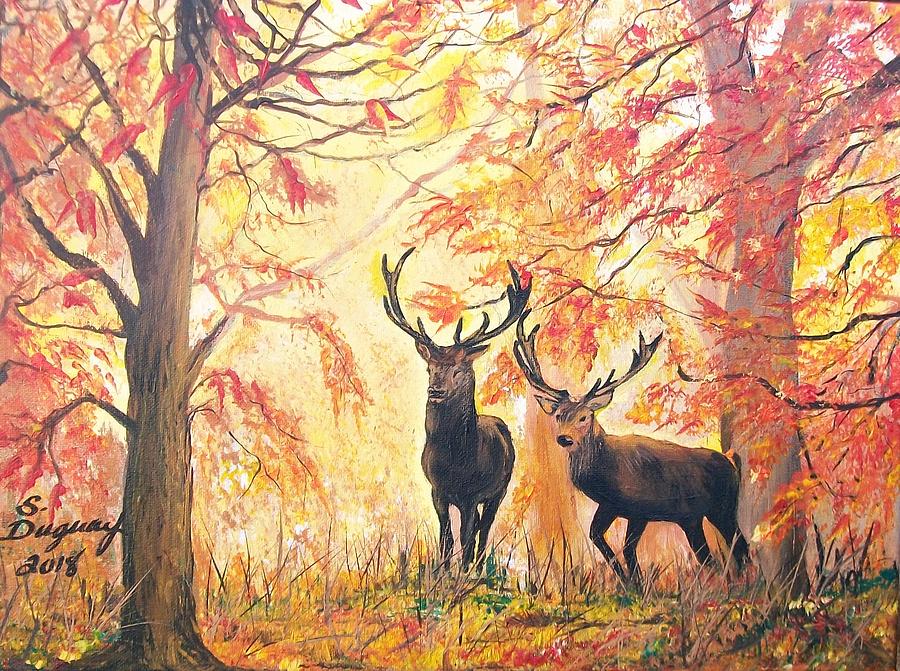 Autumns Glow Painting by Sharon Duguay
