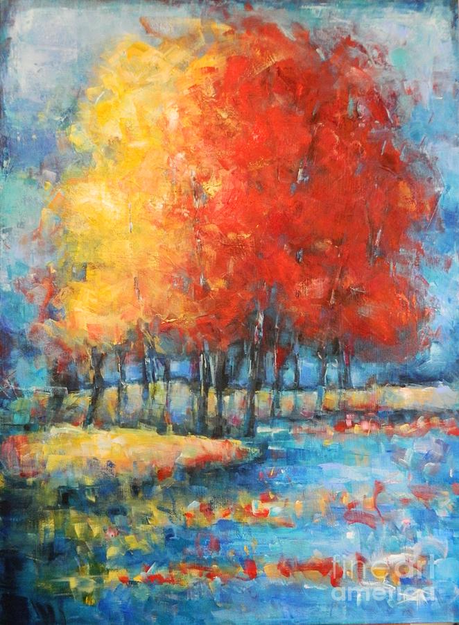 Autumns promise Painting by Dan Campbell