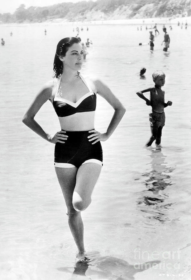 Ava Gardner At Beach Photograph by Bettmann