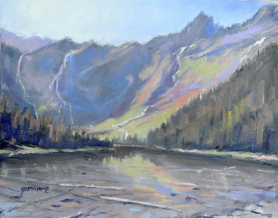Glacier National Park Painting - Avalanche Vista by Jeff Troupe