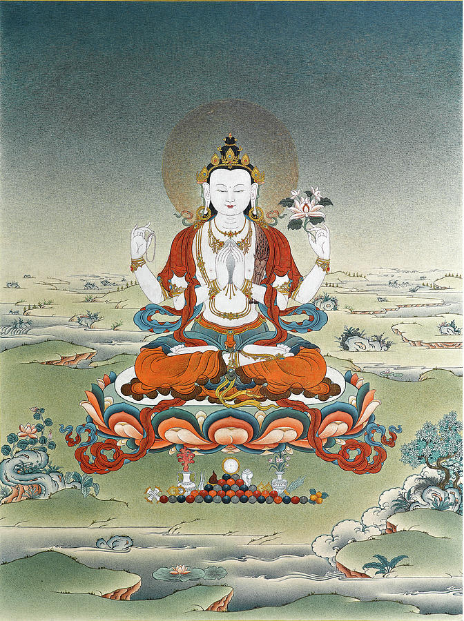 Avalokiteshvara Painting - Avalokiteshvara by Images of Enlightenment