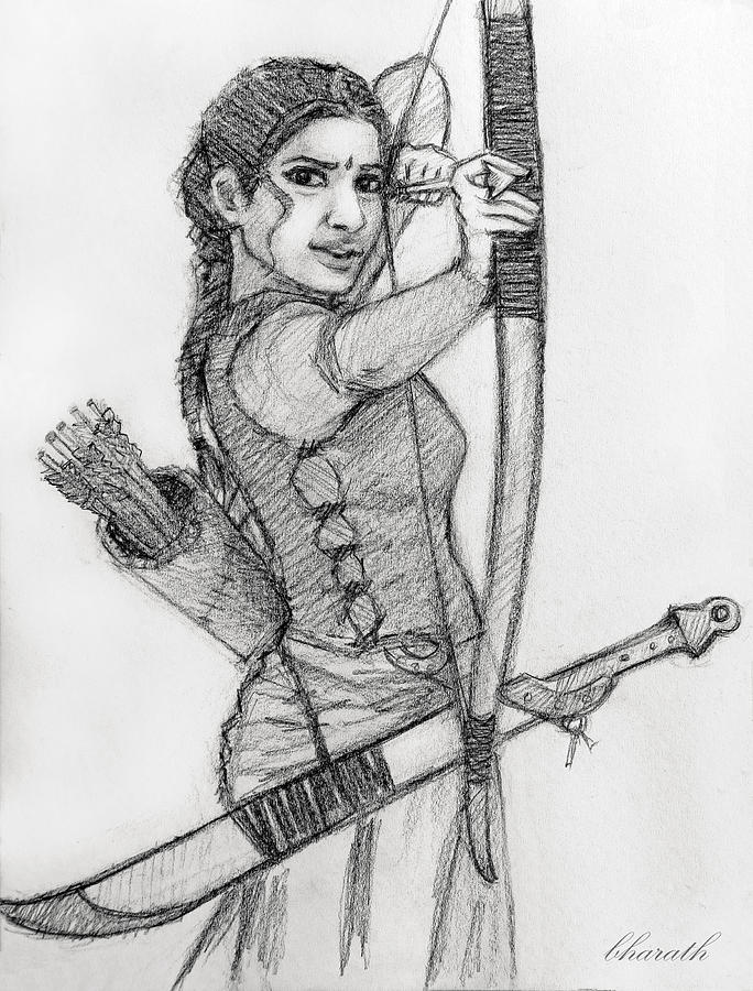 Bahubali realistic sketch ❤️ | Realistic sketch, Sketches, Realistic