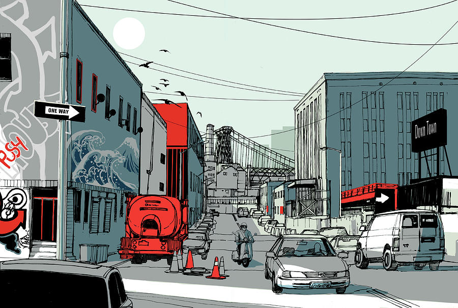 Avenue Digital Art by Copyrights (c) Wonman Kim Avenue Digital Art by Copyrights (c) Wonman Kim