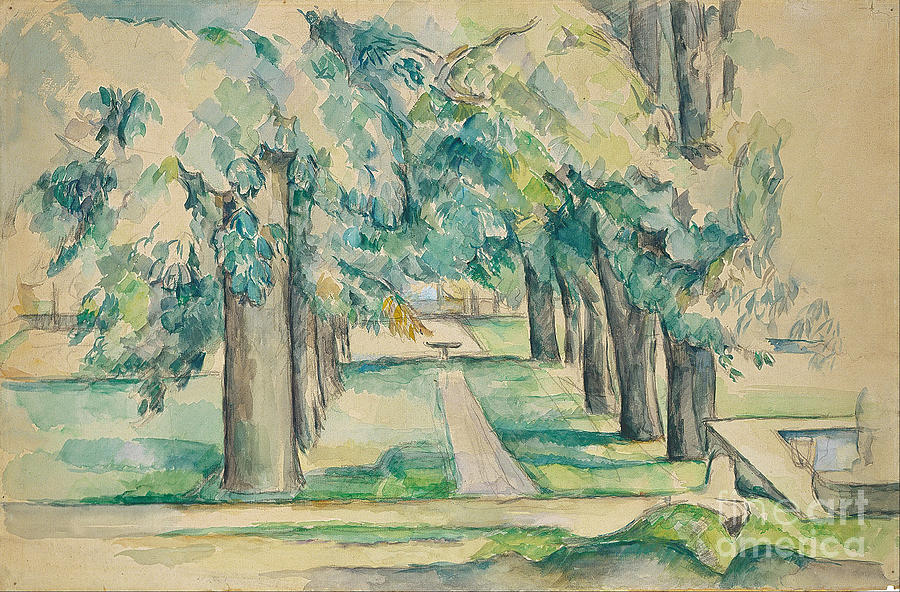 Avenue Of Chestnut Trees At The Jas De Drawing by Heritage Images