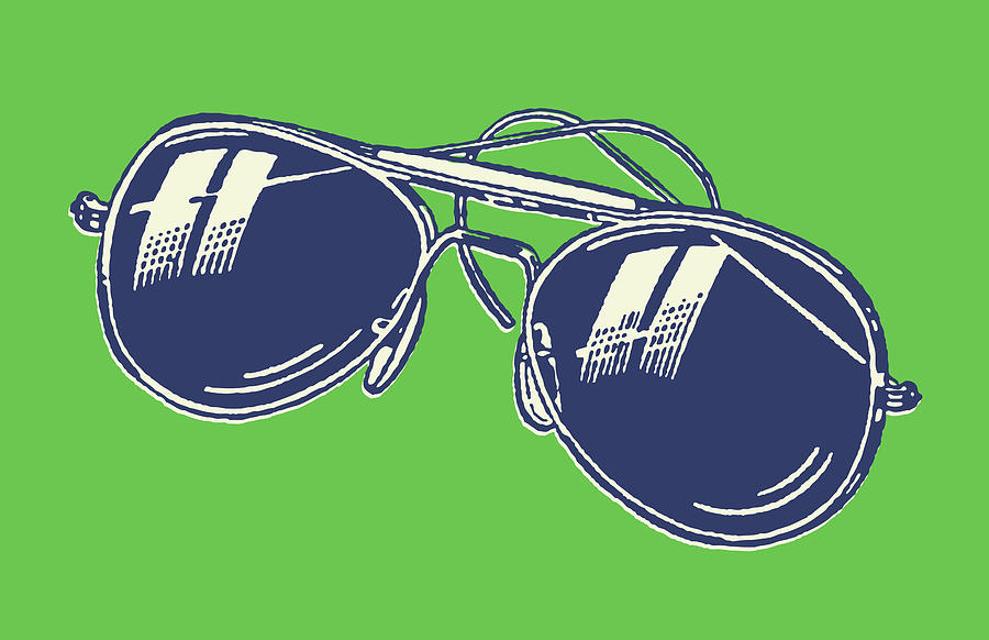 Aviator Sunglasses Drawing by CSA Images - Fine Art America