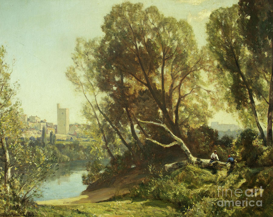 Tree Painting - Avignon, 1922 by Herbert Hughes-stanton