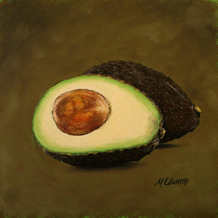 Avocado 2 Painting by Marna Edwards Flavell
