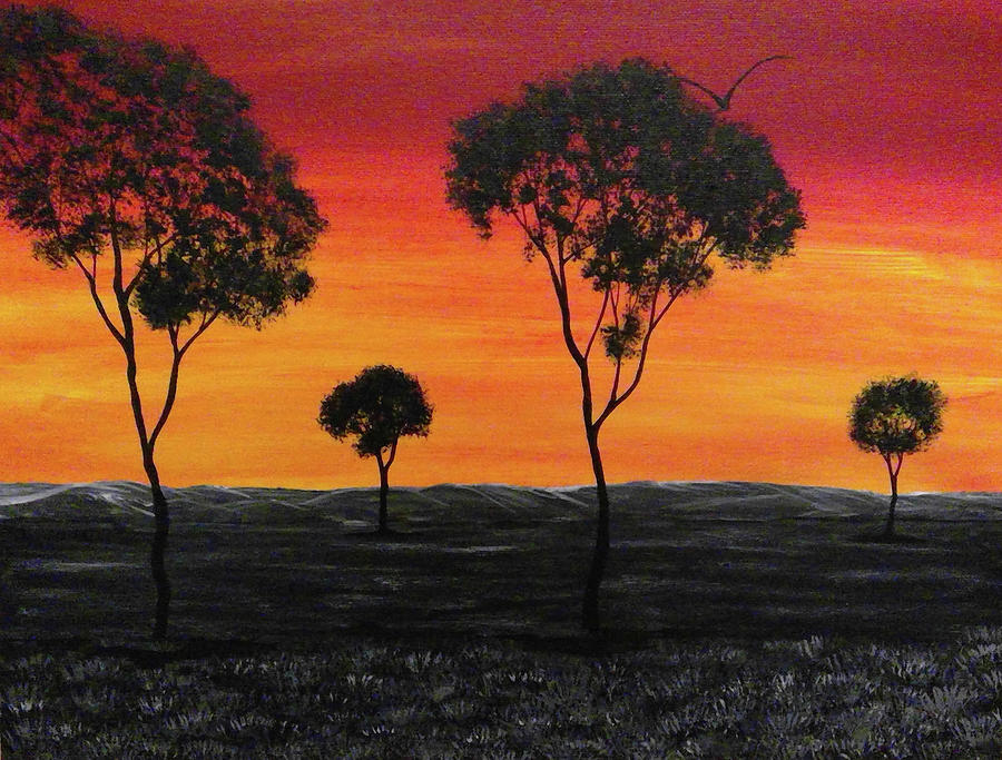 Awakening Sunset Painting