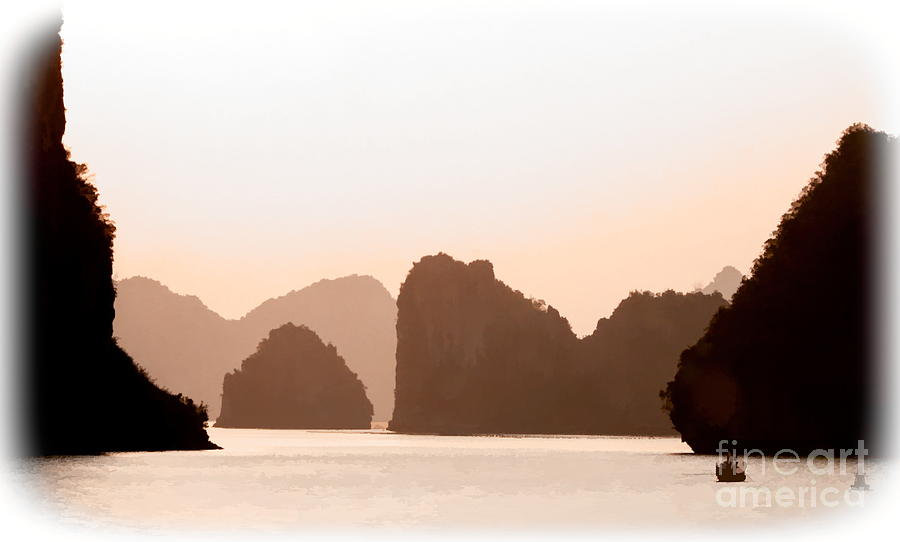 Awesome Scenery Landscape Ha Long Bay Vietnam  Photograph by Chuck Kuhn