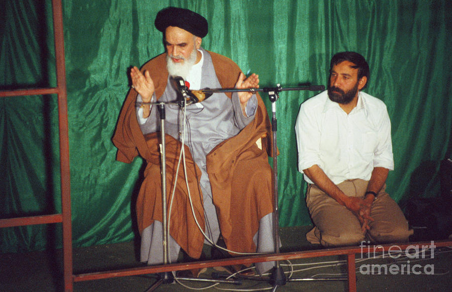 Ayatollah Khomeini Giving Speech Photograph by Bettmann