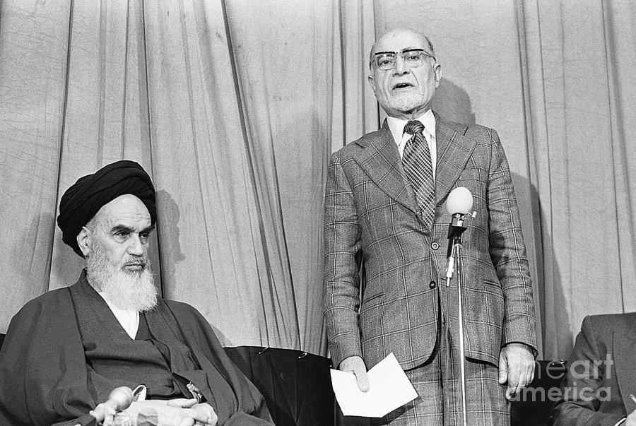 Ayatollah Khomenini And Mehdi Bazargan Photograph by Bettmann