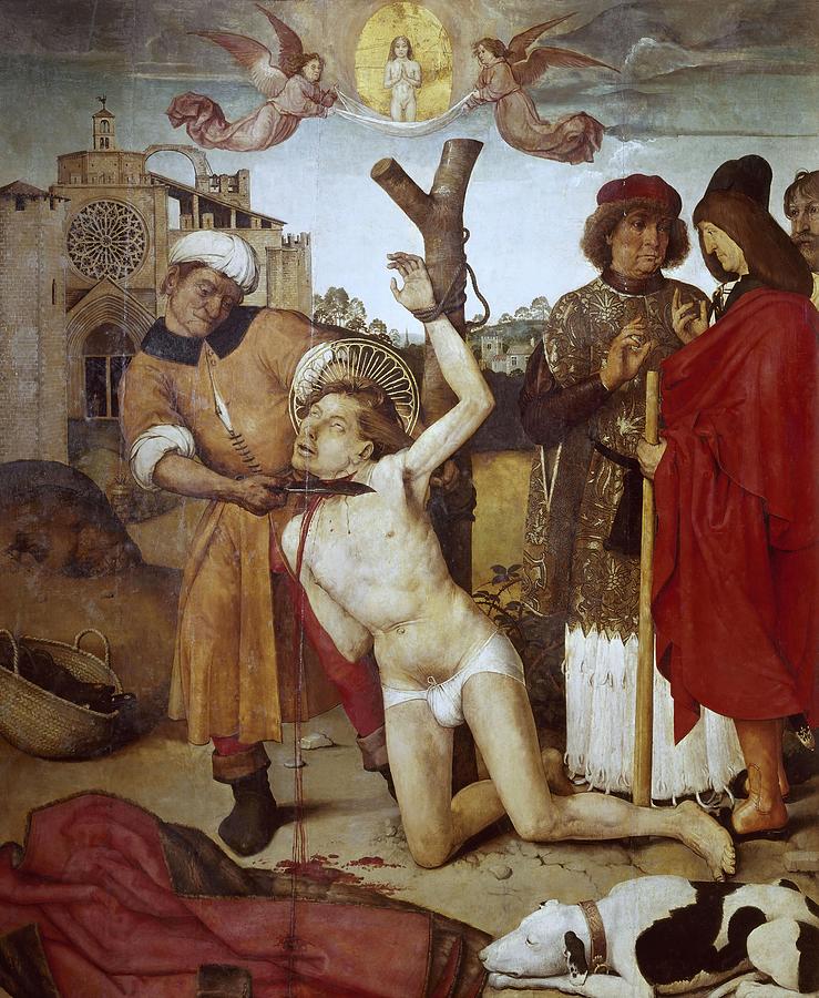 AYNE BRU Martyrdom of Saint Cucuphas. Date/Period From 1502 until 1507. Painting. Oil on wood. Painting by Ayne Bru