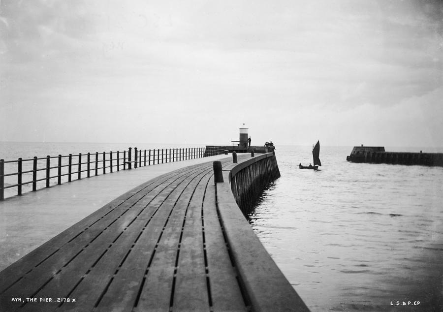 Ayr Pier Photograph by London Stereoscopic Company